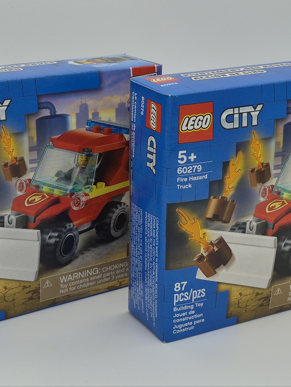 LEGO City Fire Hazard Truck 60279 2 Pack NEW Sealed 87 pcs Toy Set